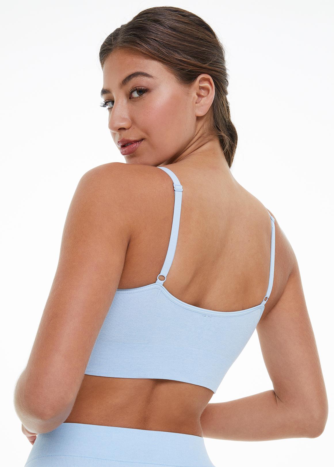 Ribbed Padded Non-wire Seamfree Bralette