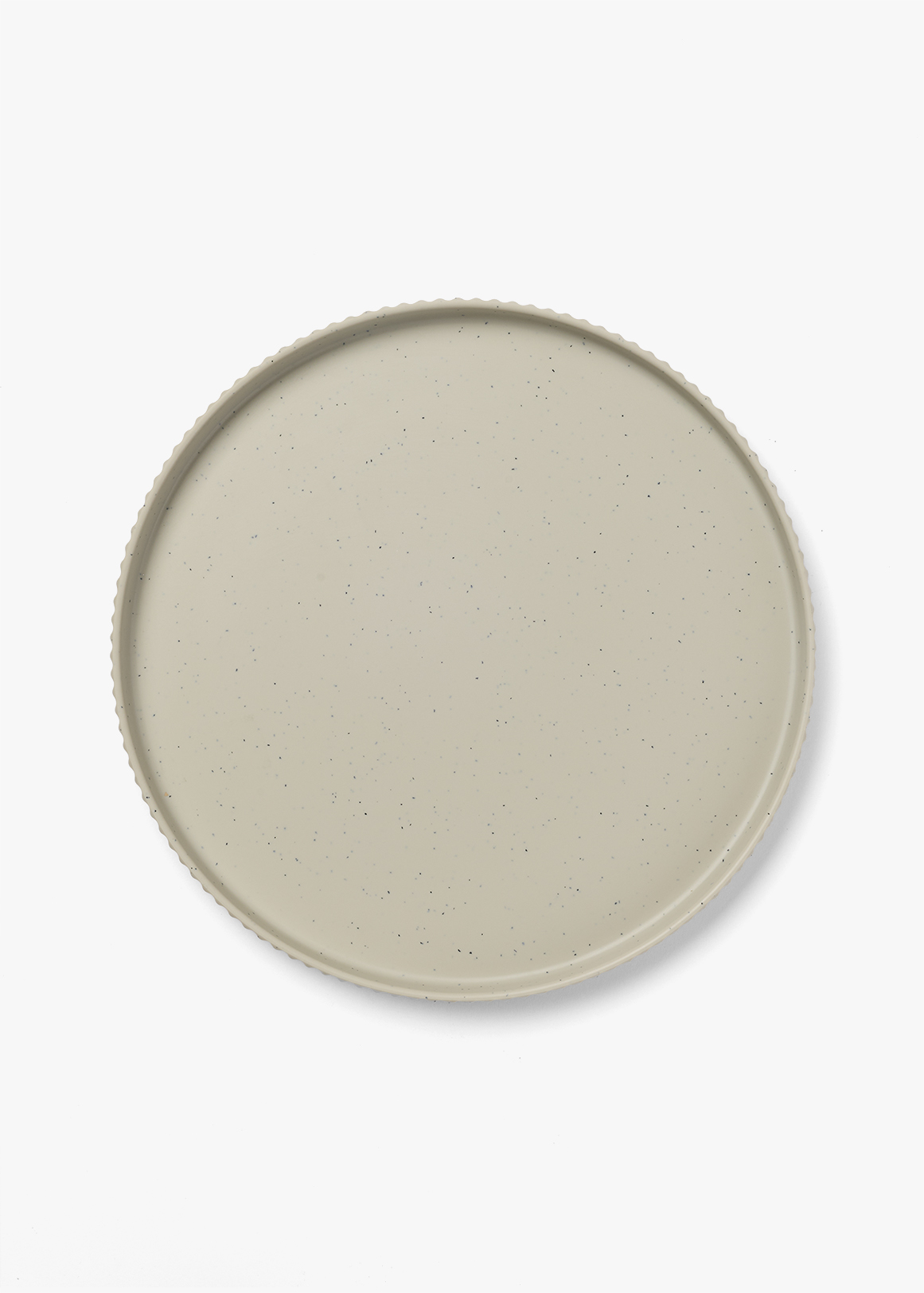Ribbed Rim Dinner Plate