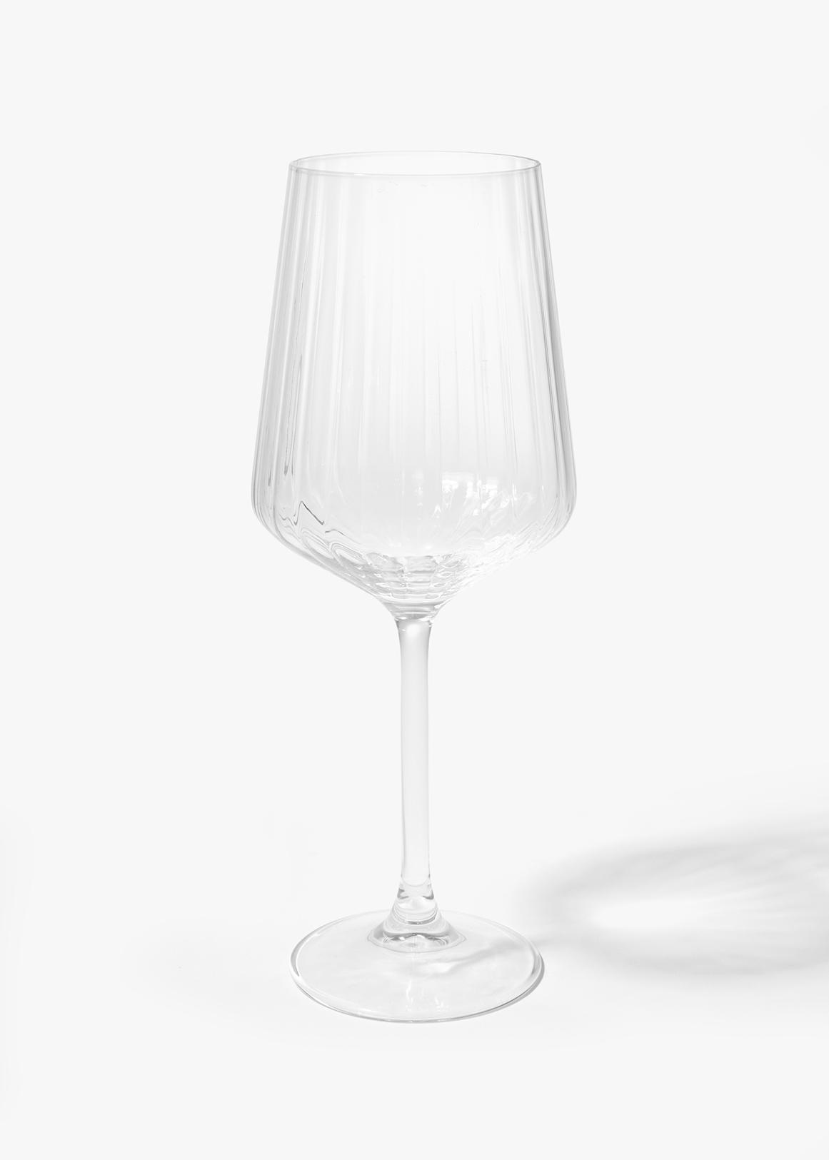 Ribbed Wine Glass