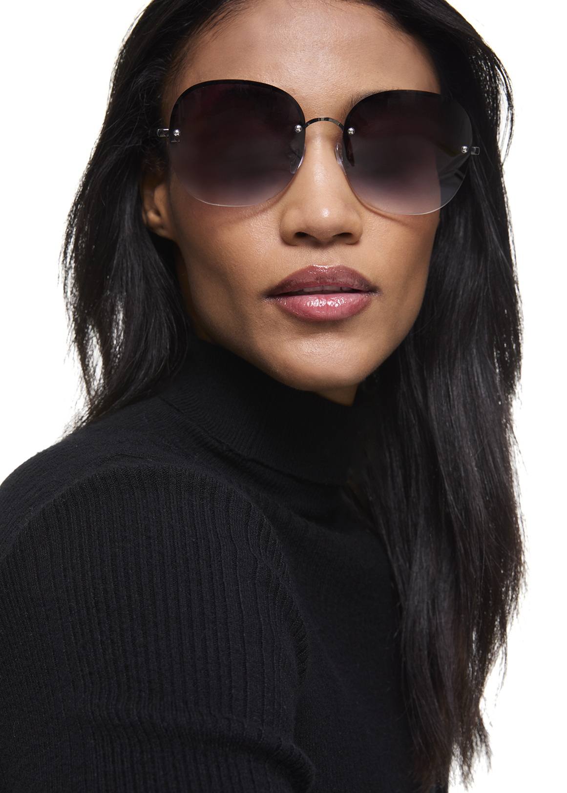 Rimless Square Sunglasses