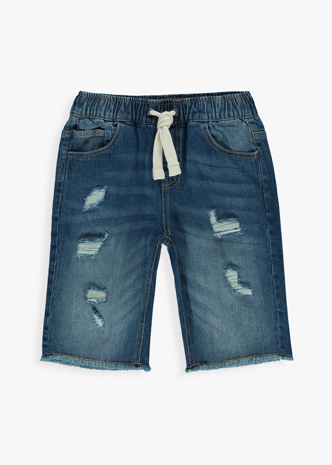 Easy care floral slim fit shirt Rip & Repair Drawstring Denim Shorts | Woolworths.co.za