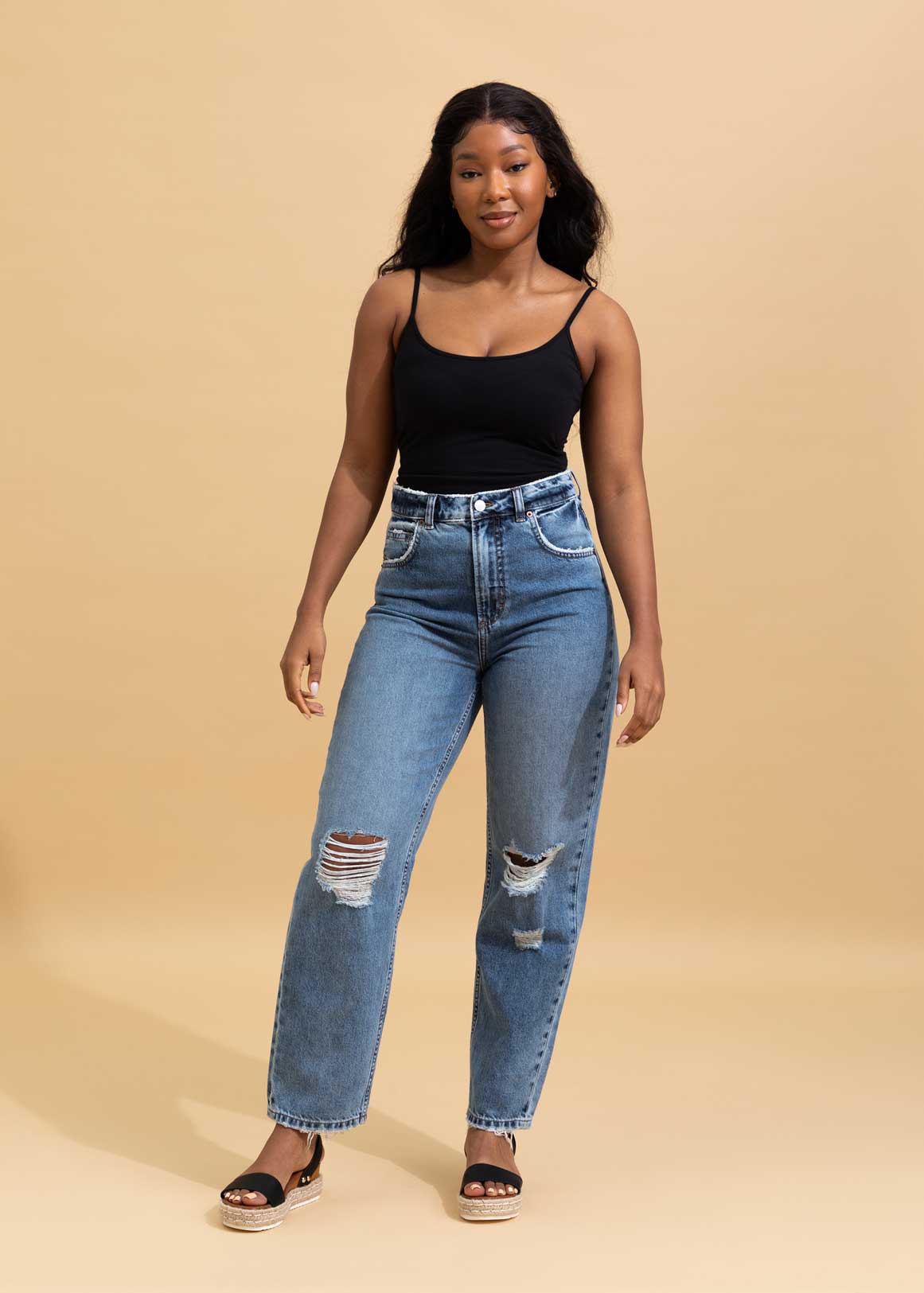 Ripped Straight Jeans | Woolworths.co.za