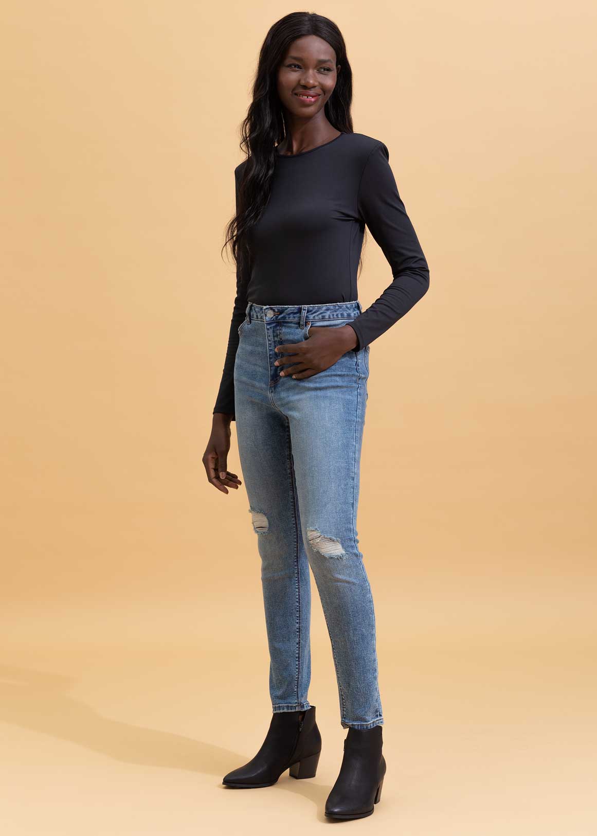 Ulti Ripped Jean Ripped Ultra High Rise No Gape Skinny Jeans | Woolworths.co.za