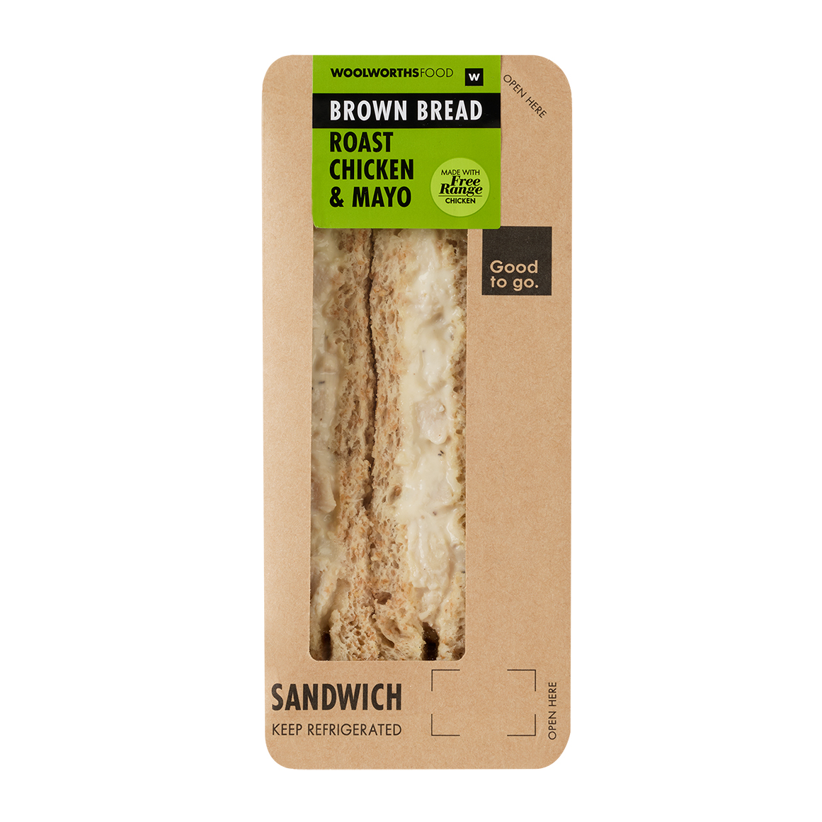 Roast Chicken & Mayonnaise Sandwich on Brown Bread