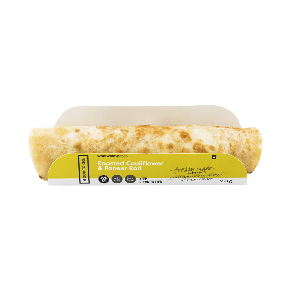 Roasted Cauliflower & Paneer Roti 200 g | Woolworths.co.za