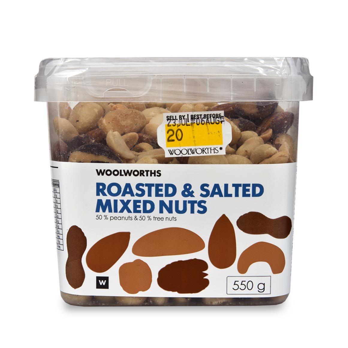 Roasted & Salted Assorted Nuts With Peanuts 550 g | Woolworths.co.za