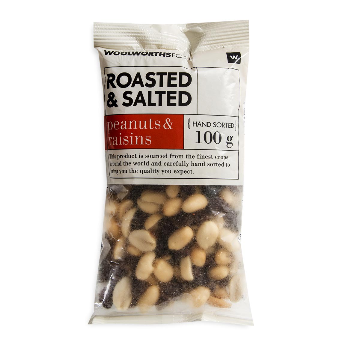 Roasted & Salted Peanuts & Raisins 100 g | Woolworths.co.za