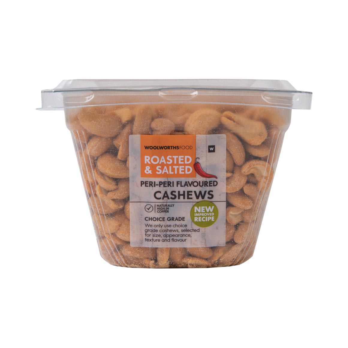 Roasted and Salted Peri Peri Flavoured Cashews 500 g