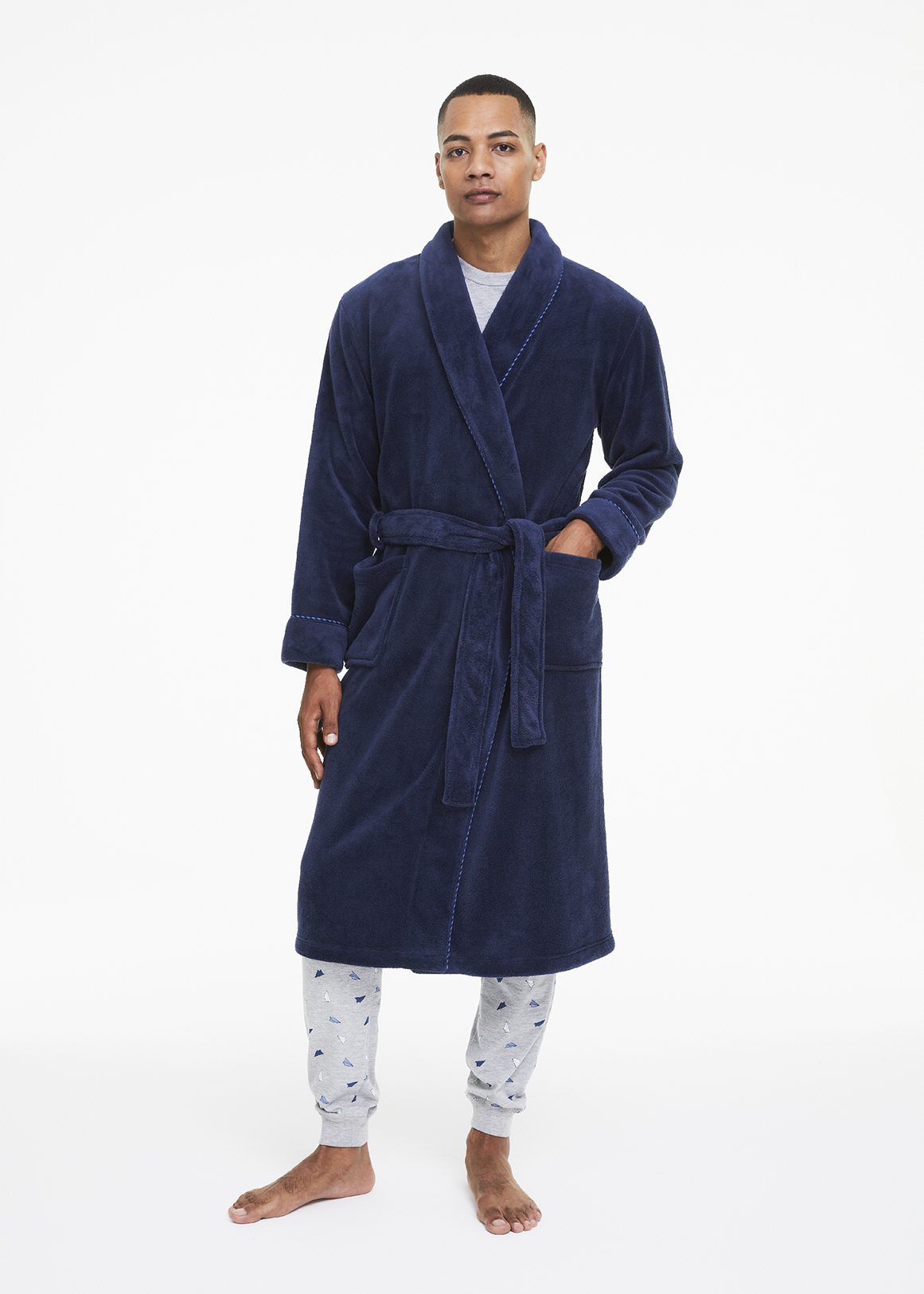 Rope Trim Plush Fleece Gown | Woolworths.co.za