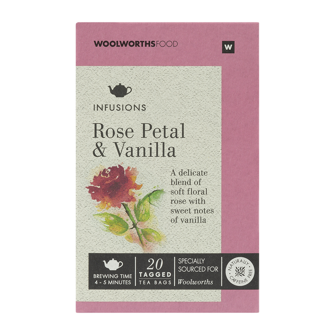Rose Petal and Vanilla Infusions Tea Bags 20 pk | Woolworths.co.za