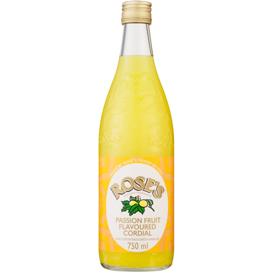 Rose's Passion Fruit Cordial Drink 750 ml