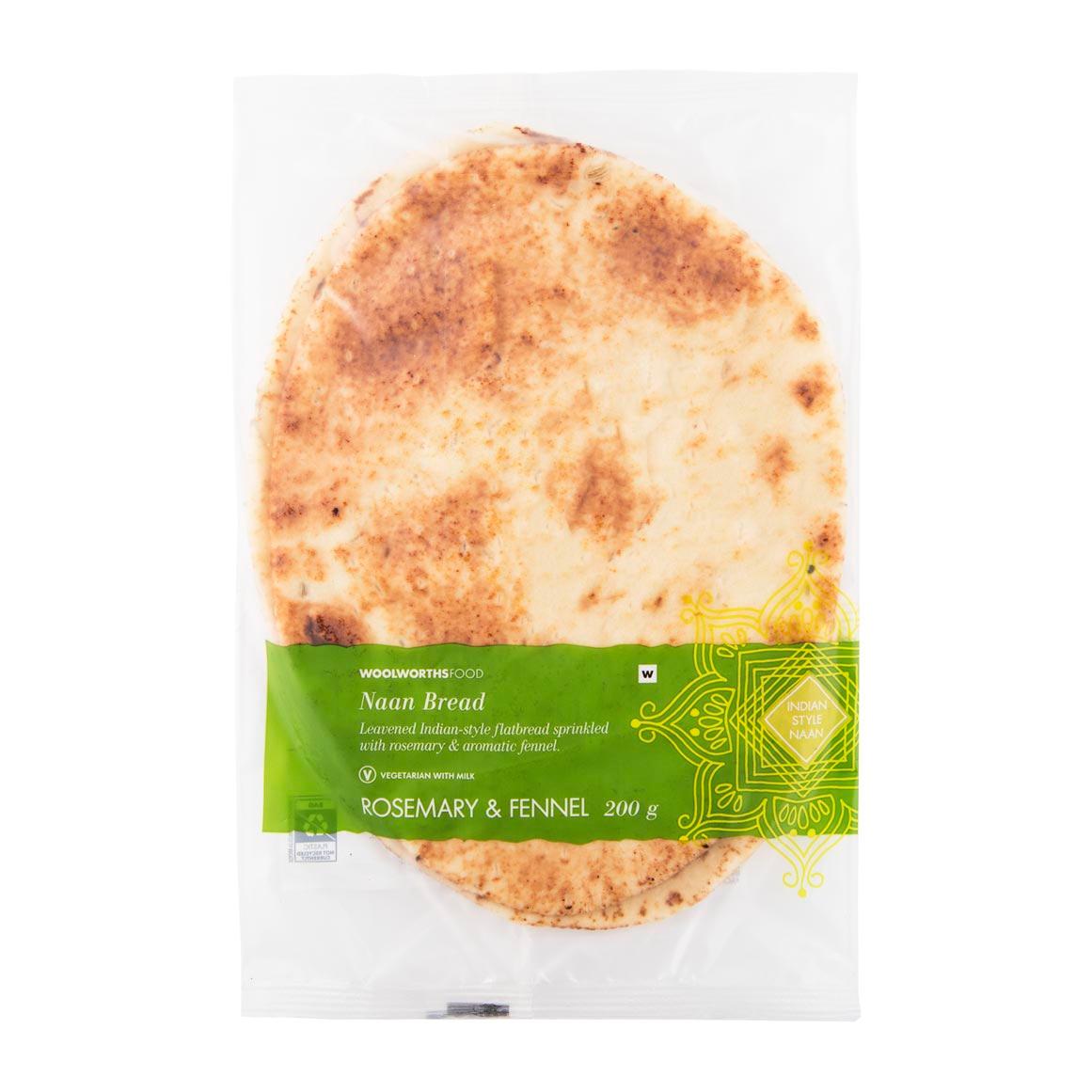 Rosemary Fennel Naan Bread 200g