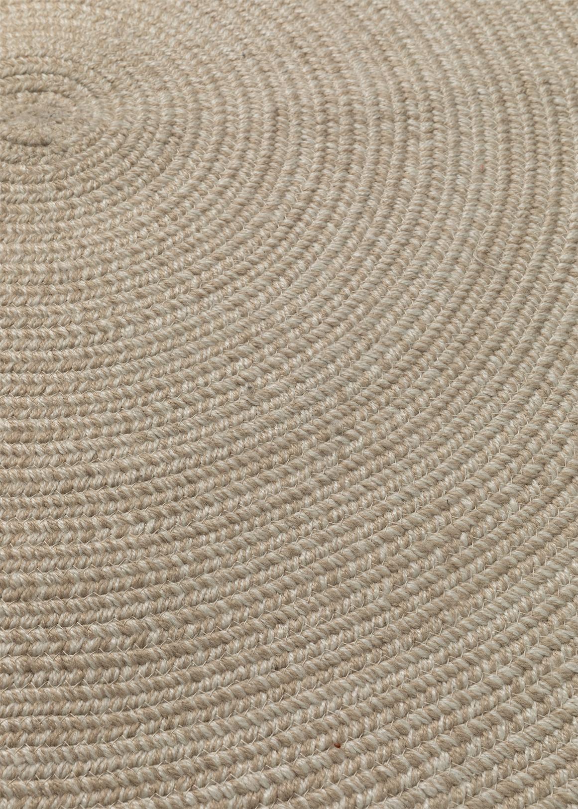 Circular Wool Rug Sand, 180x240 cm - Layered @ RoyalDesign