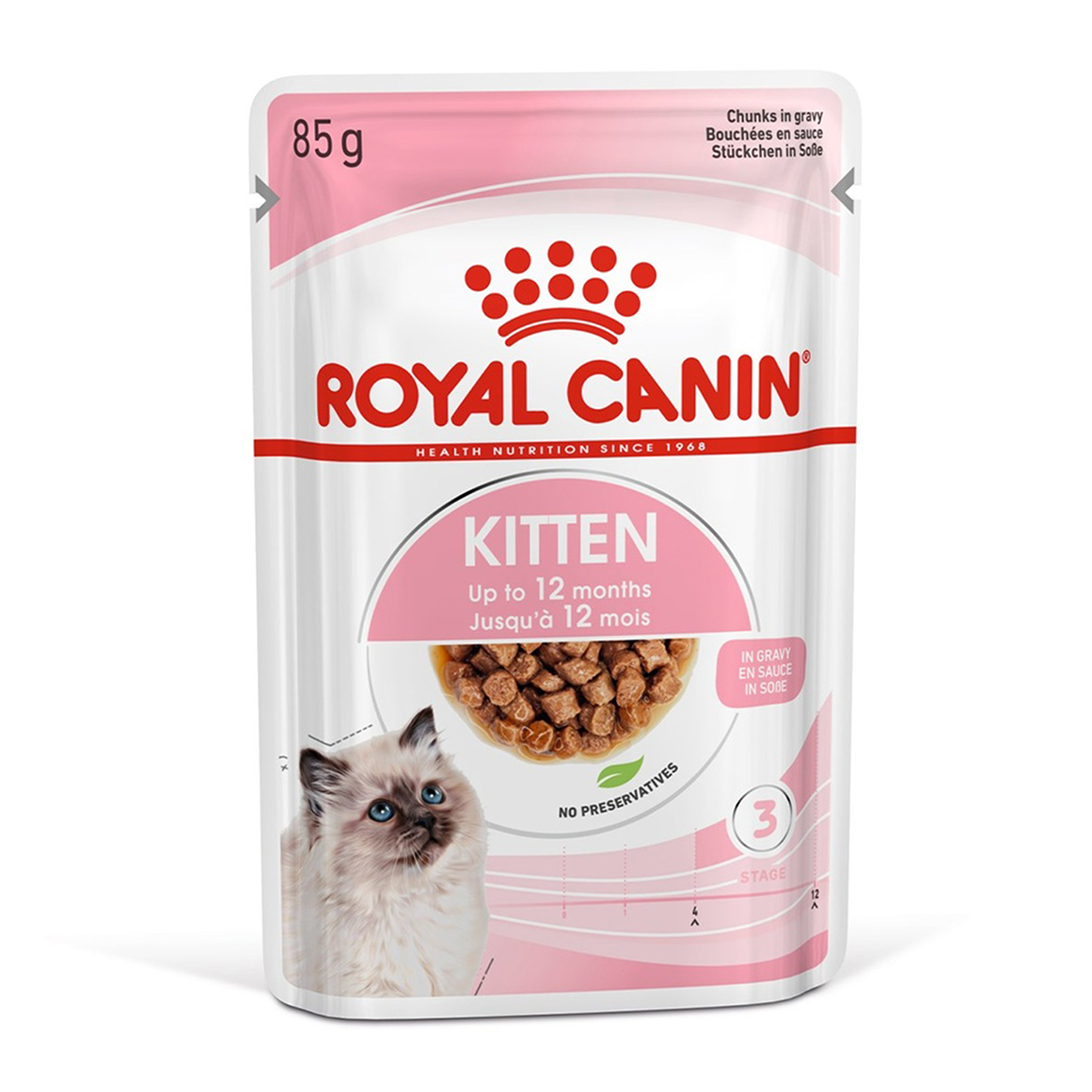 Royal Canin Feline Instinctive Chunks in Gravy Kitten Food 85 g