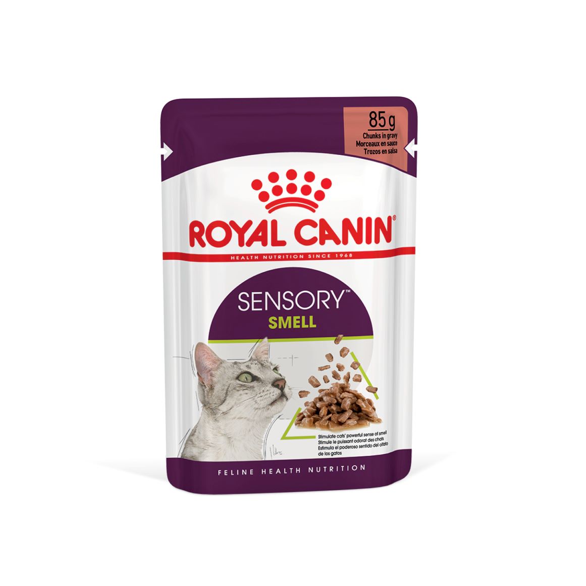 Royal Canin Feline Sensory Smell Chunks in Gravy Cat Food 85 g