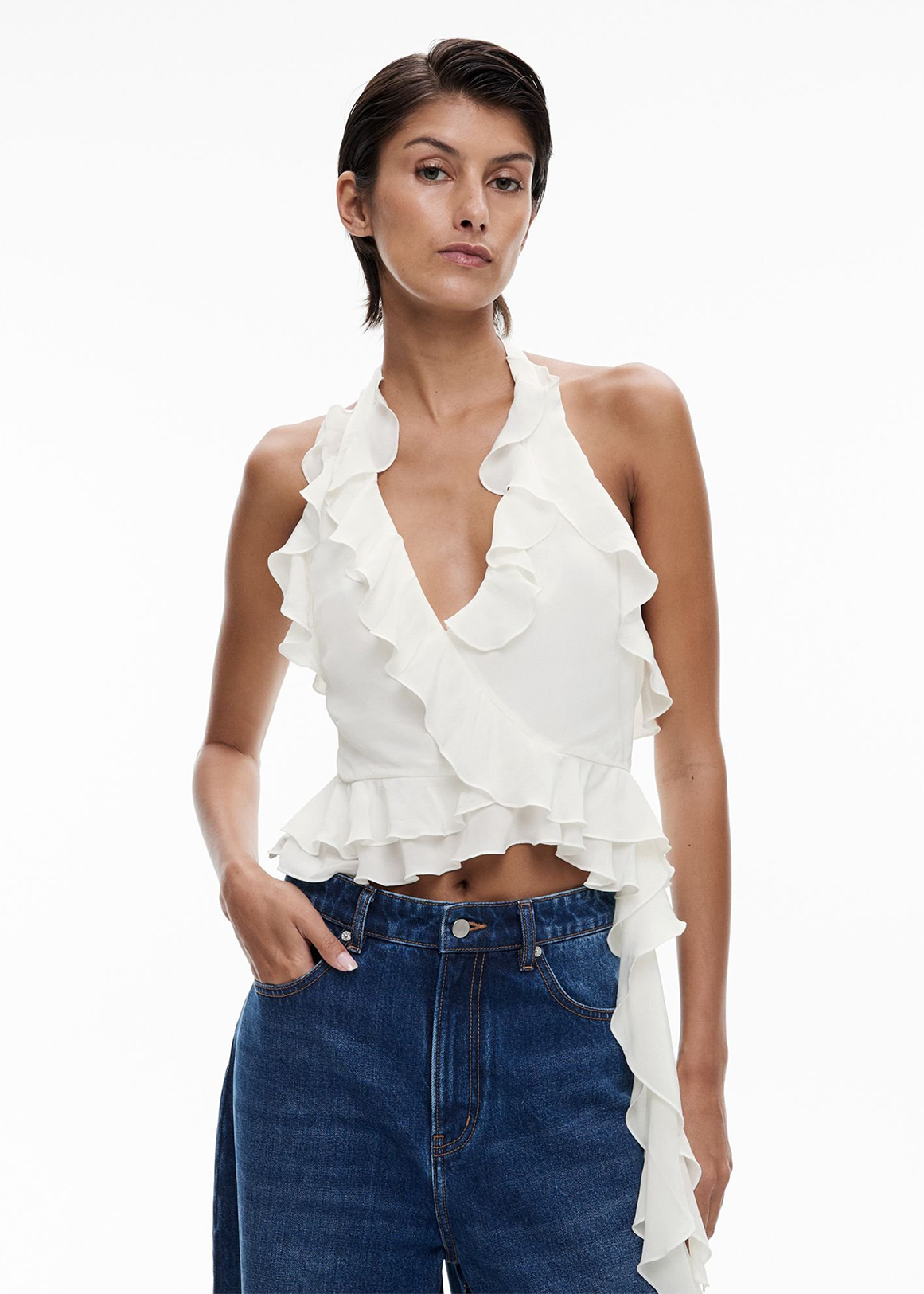 Ruffle Halter Top | Woolworths.co.za
