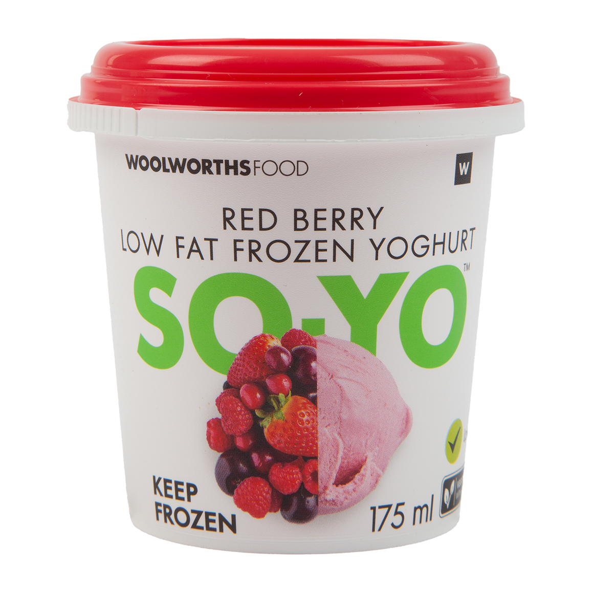 Yo Berry SO.YO™ Red Berry Low Fat Flavoured Frozen Yoghurt 175 ml | Woolworths.co.za