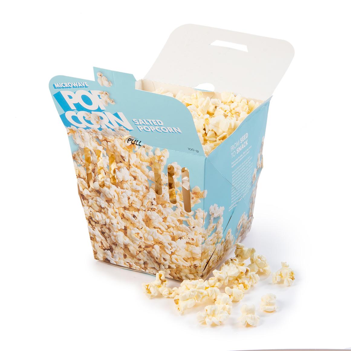 Greeting Card Box with Microwave Popcorn