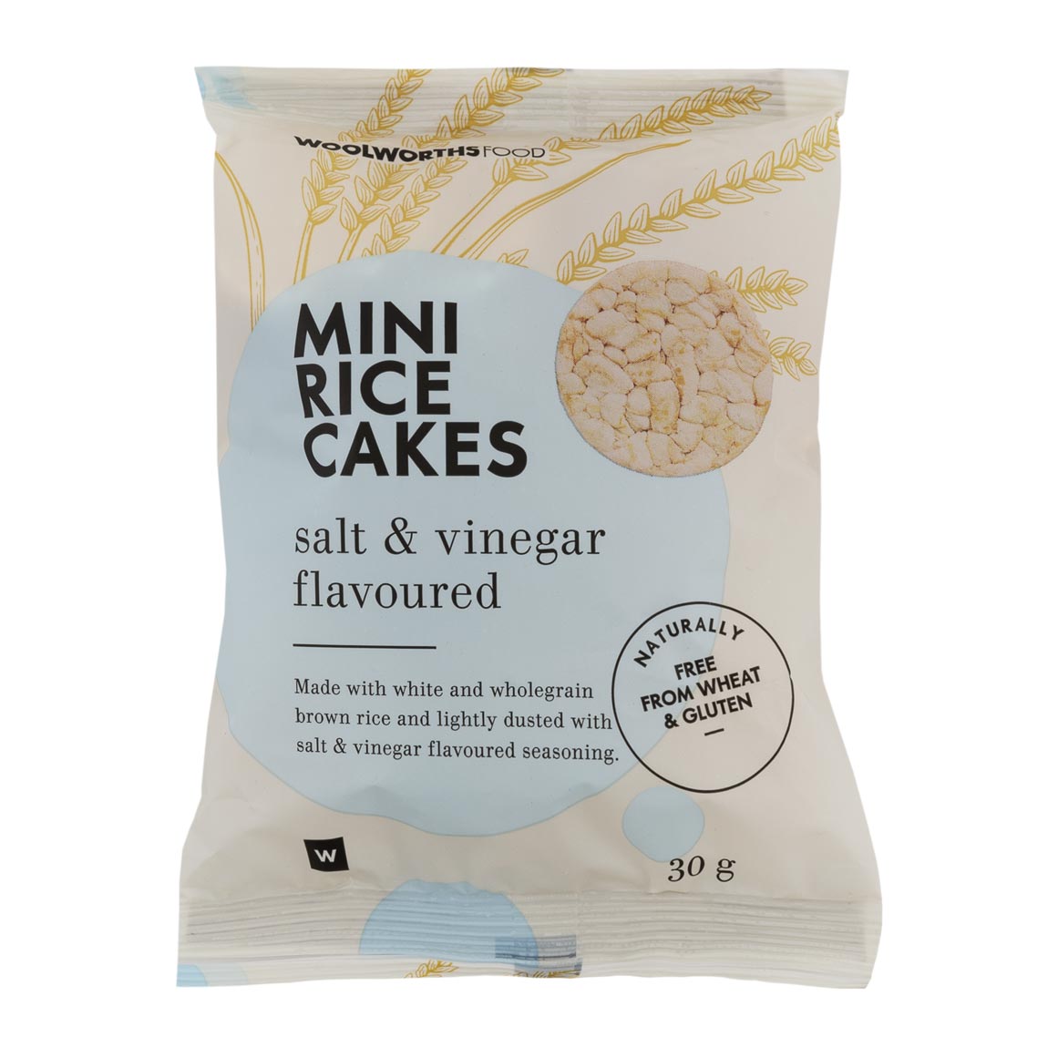 Salt and Vinegar Flavoured Mini Rice Cakes 30 g | Woolworths.co.za