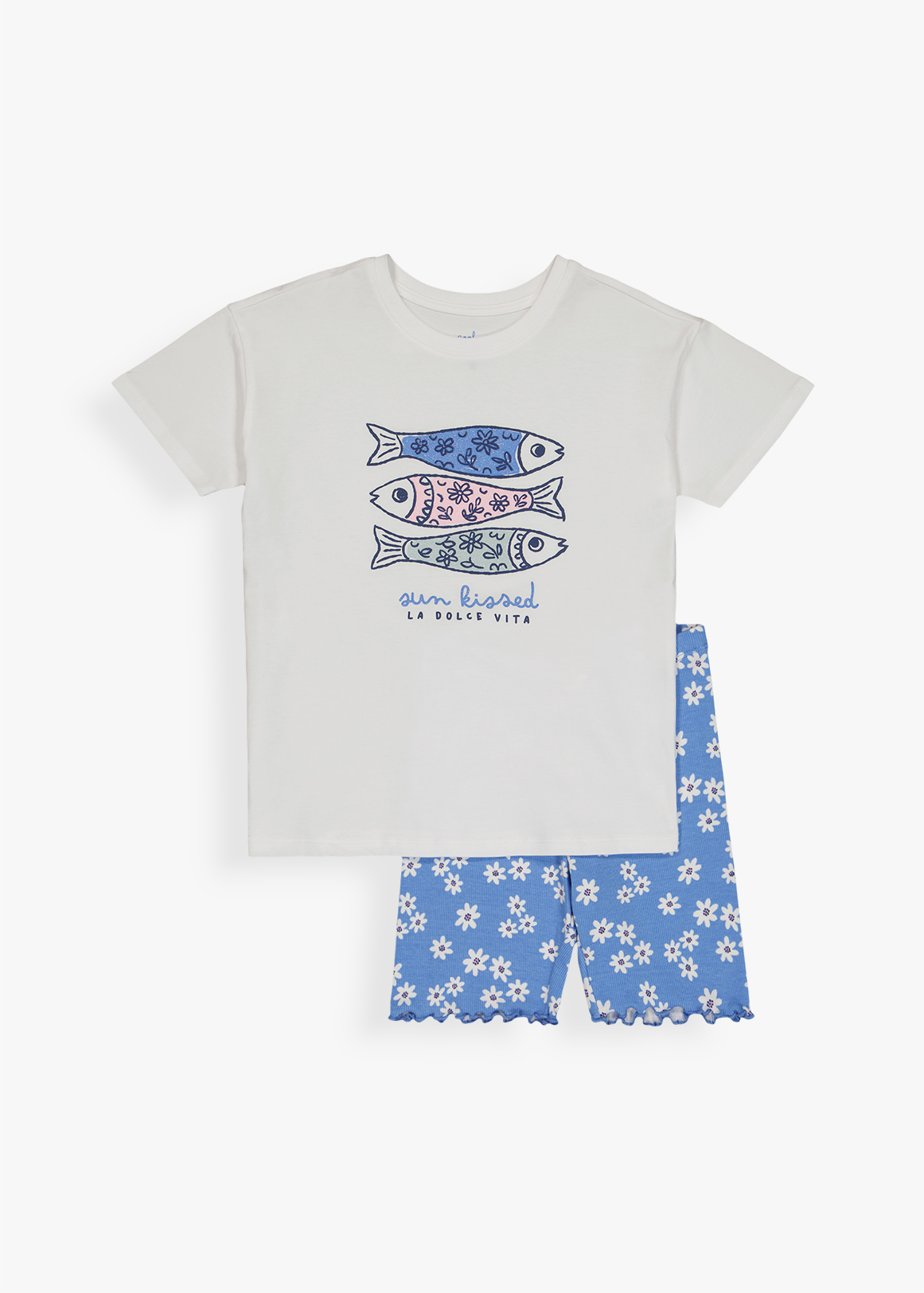 Sardines T-shirt & Cycle Shorts Set