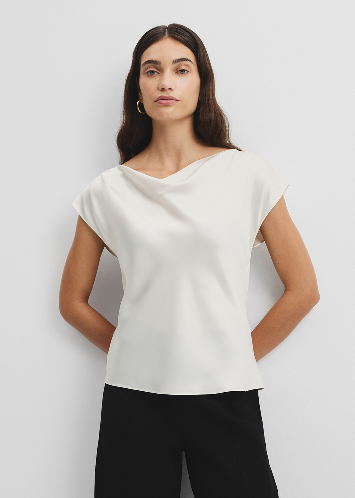 Satin Shell Top