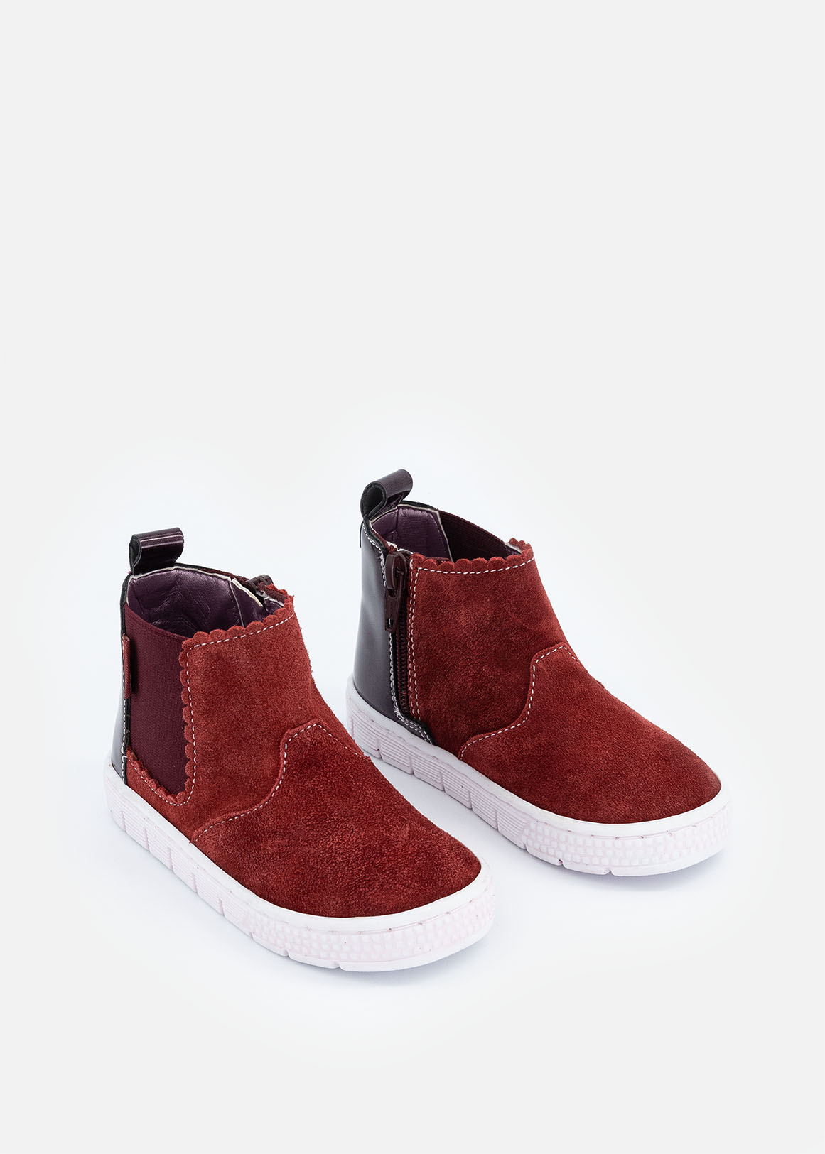 Scalloped Suede Hi Top Sneakers (Size 4-13) Younger Girl | Woolworths.co.za