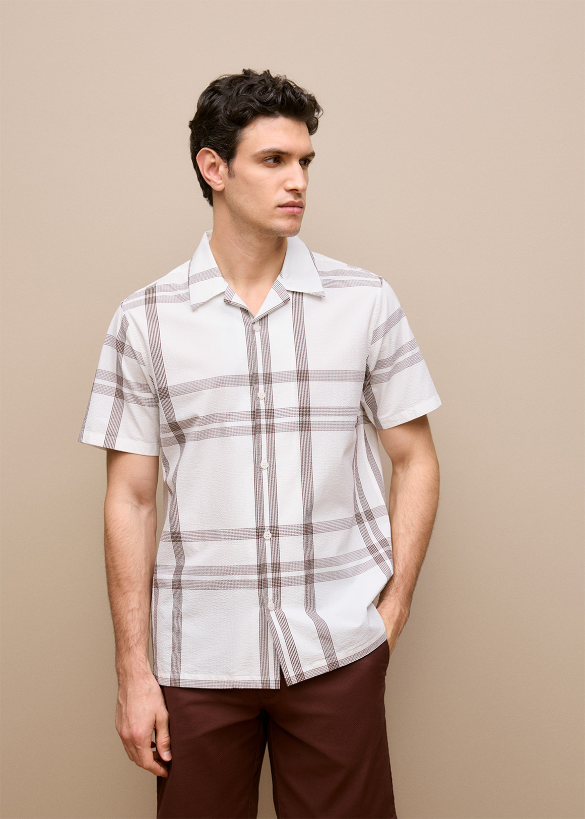 Seersucker Check Camp Shirt