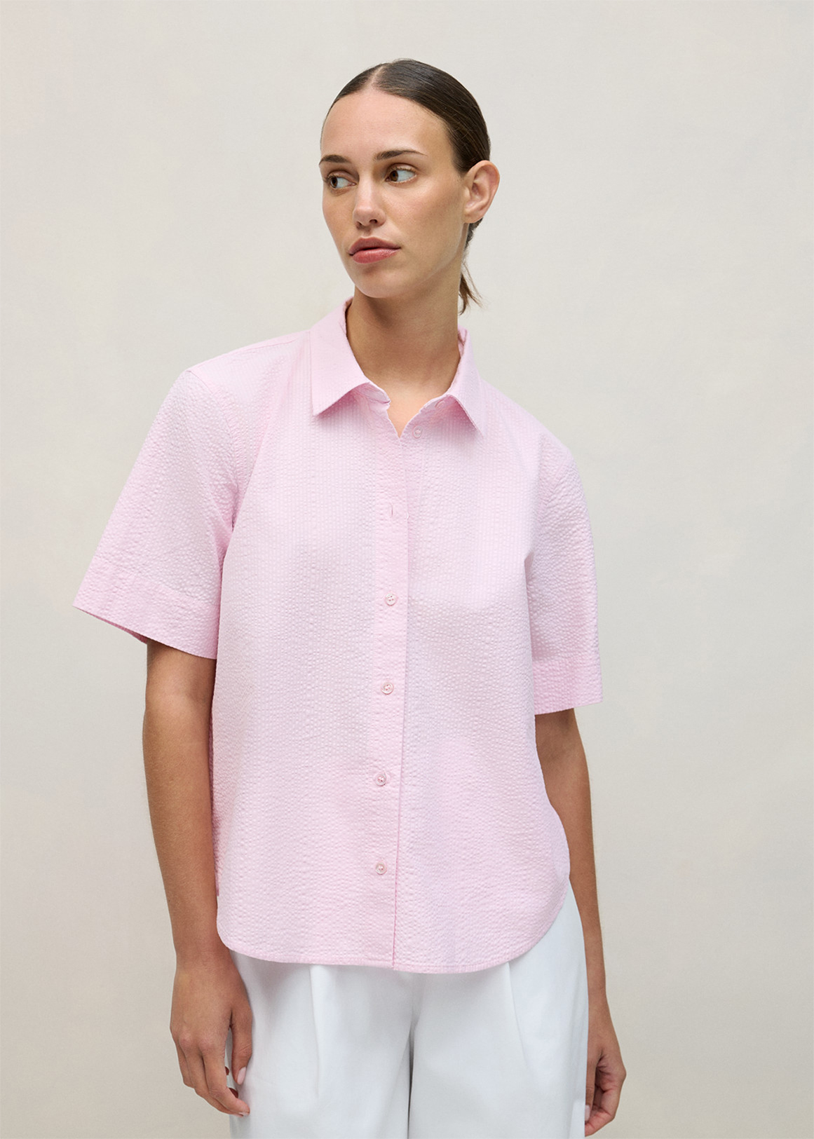 Seersucker Short Sleeve Shirt