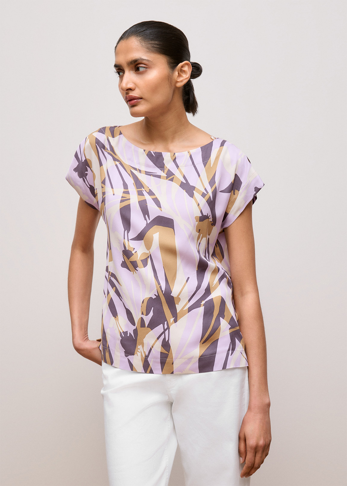 Shadow Leaf Woven Twill T-shirt