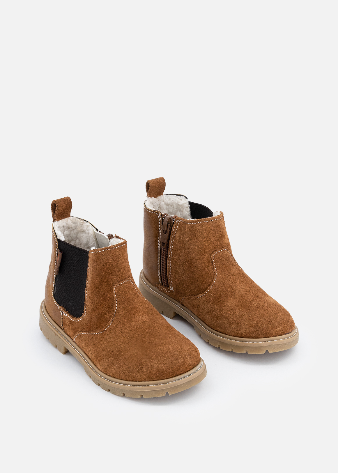 Sherpa Lined Suede Chelsea Boots (Size 4-13) Younger Boy | Woolworths.co.za