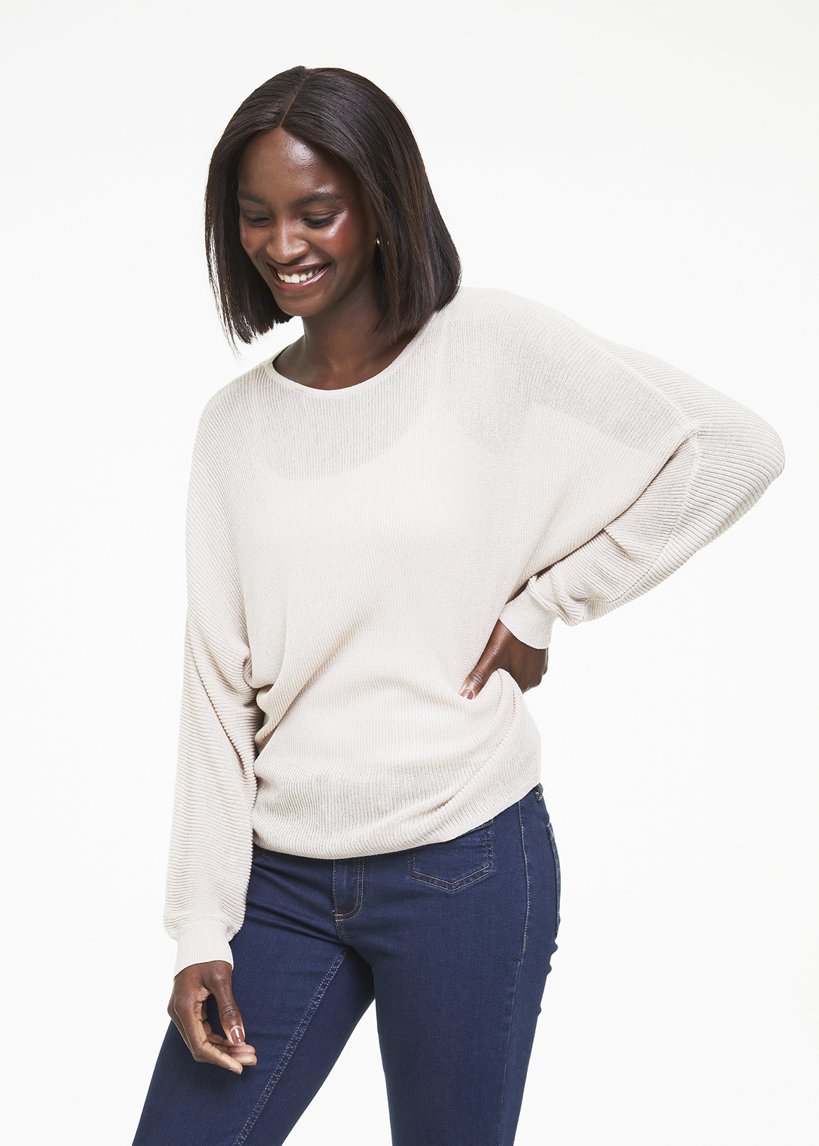 Shimmer Boat Neck Batwing Jumper | Woolworths.co.za