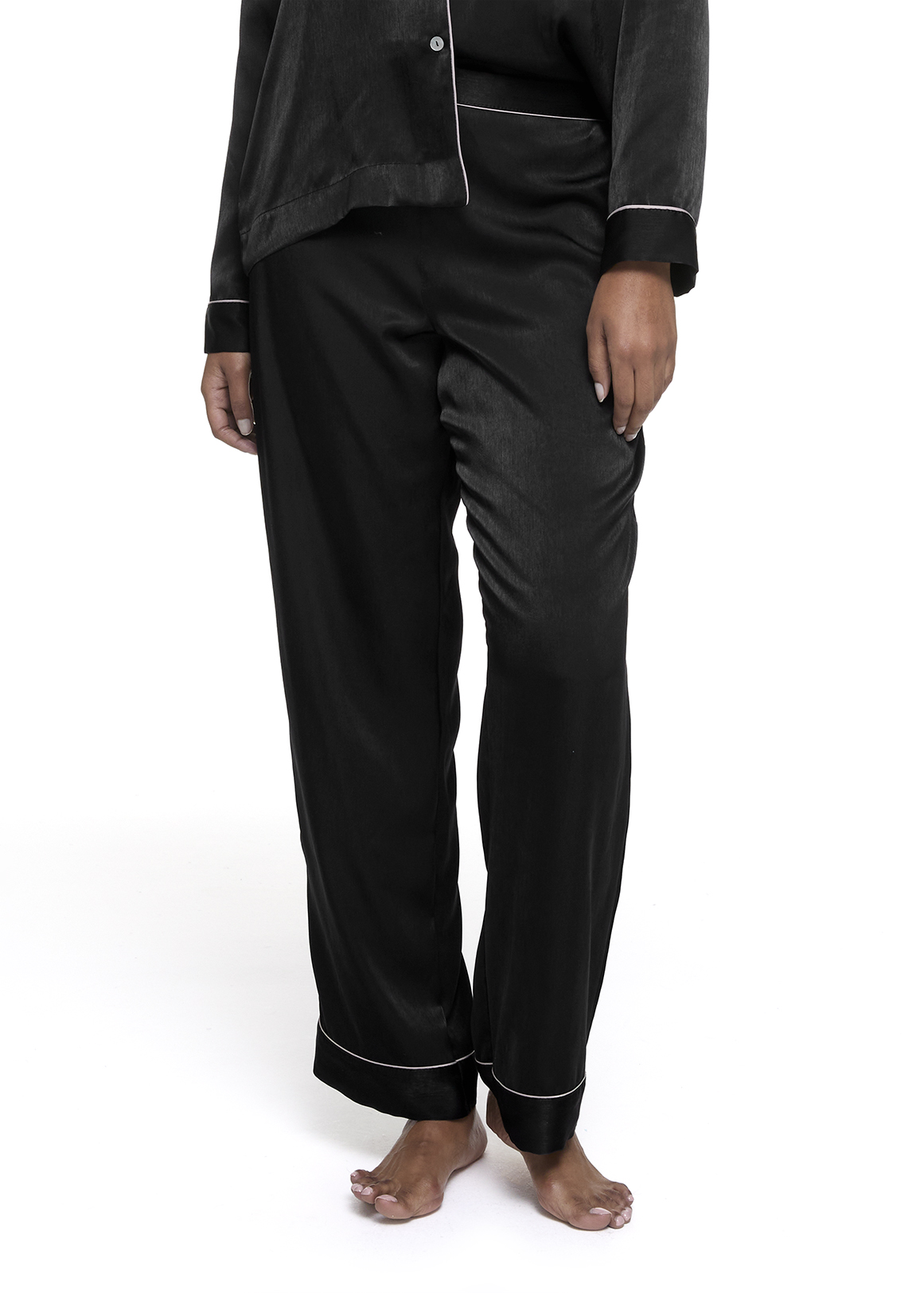 Shimmer Satin Crepe Pyjama Pants