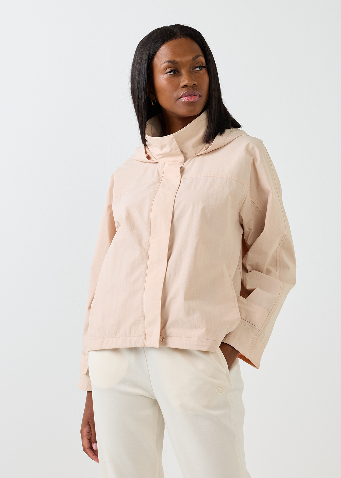 Short Lightweight Hooded Parka