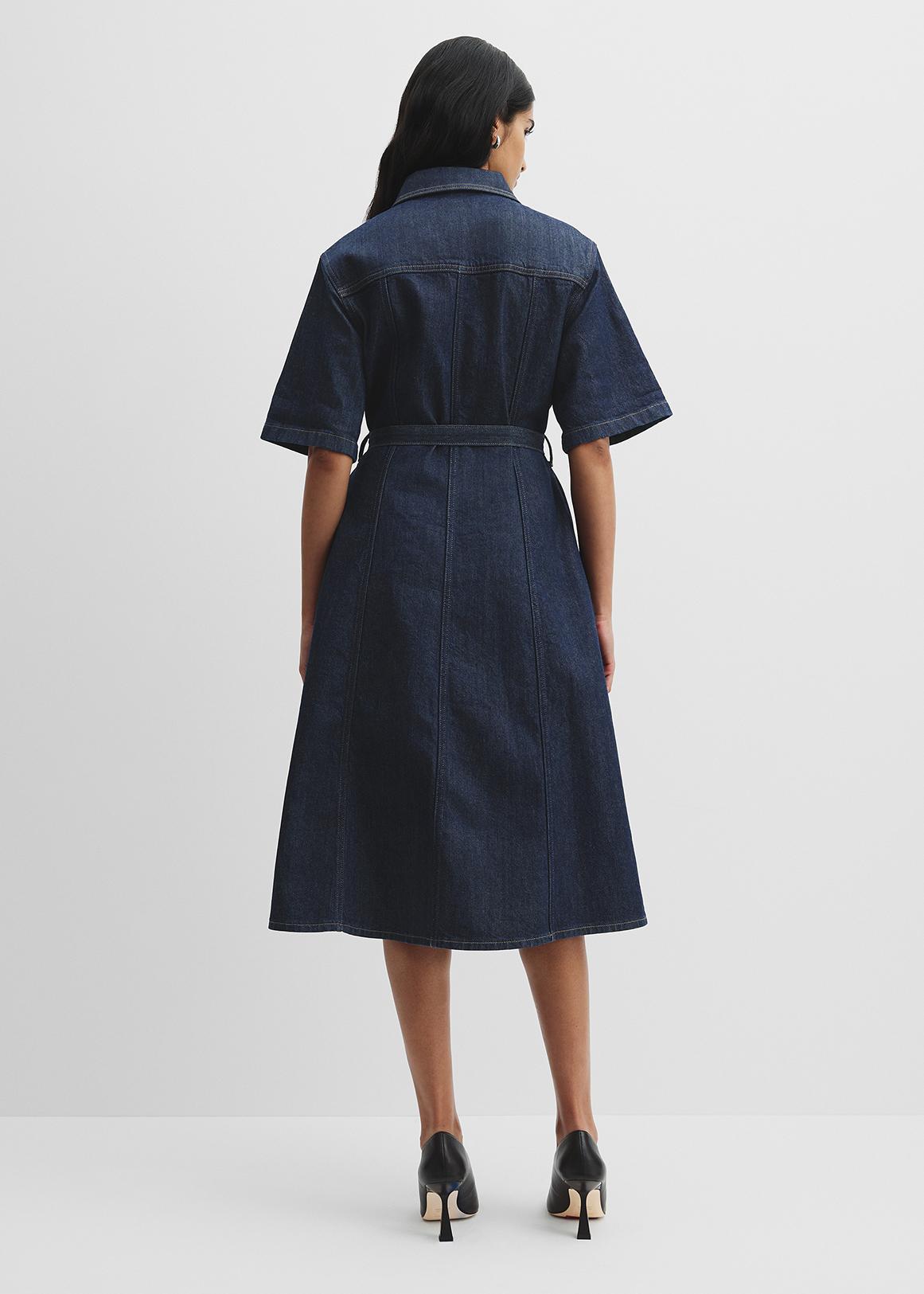 woolworths denim dress Half Placket Denim Dress
