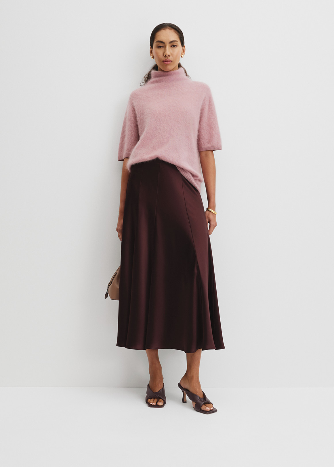 Short Sleeve Fluffy Knit
