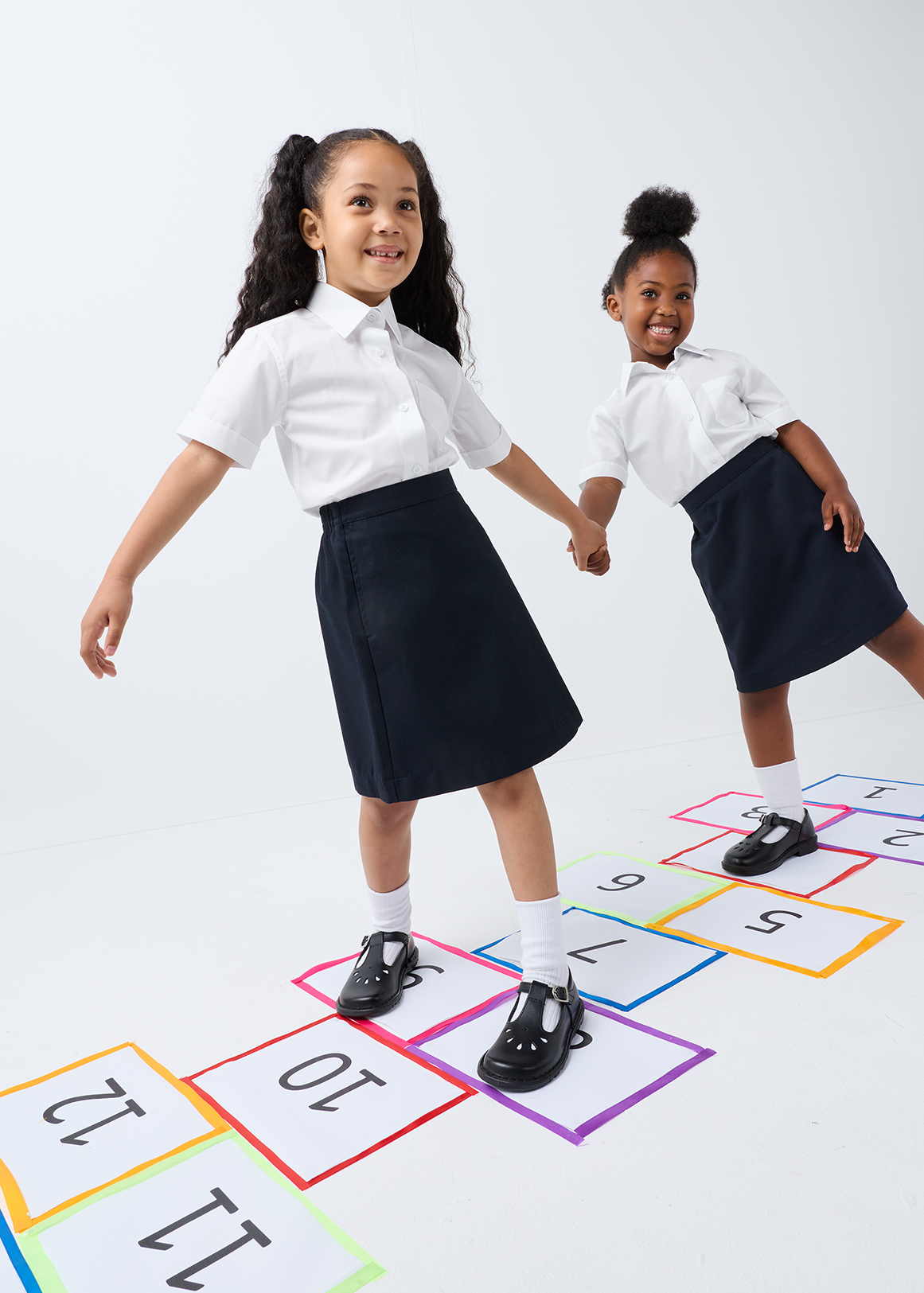 Short Sleeve Girls School Shirts 2 Pack