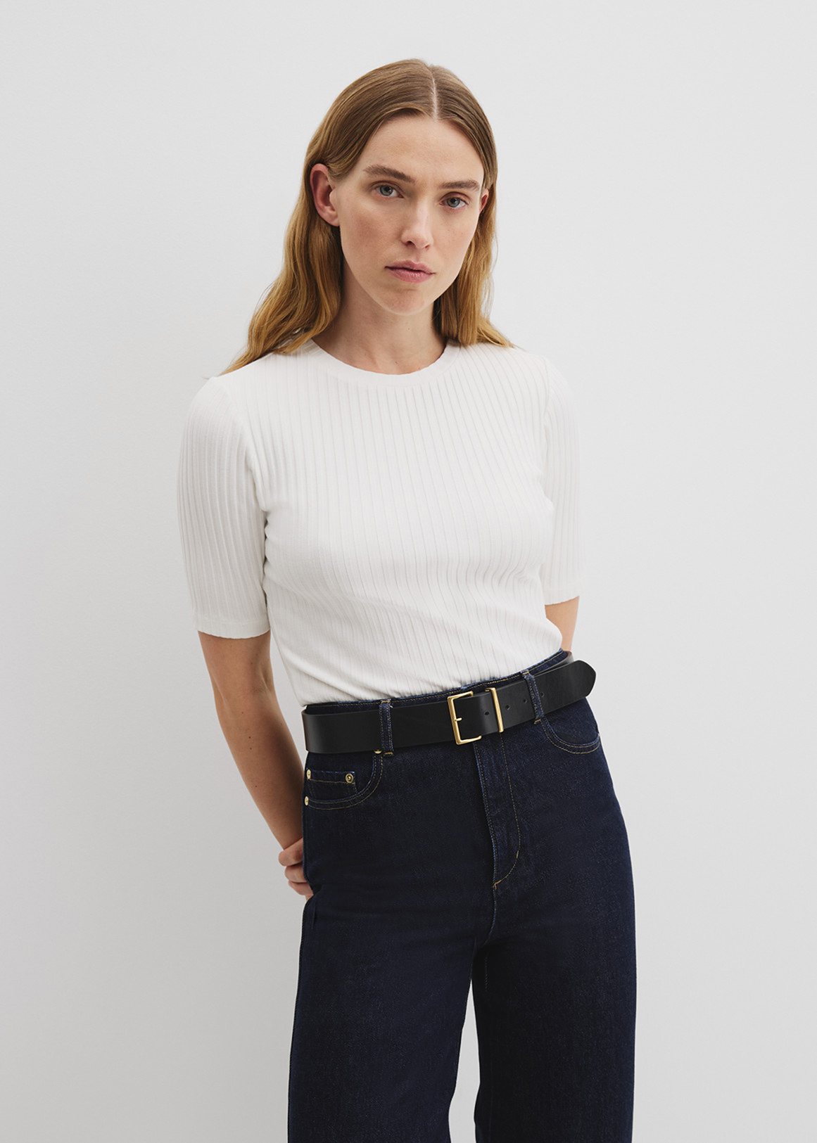 Short Sleeve Rib T-Shirt