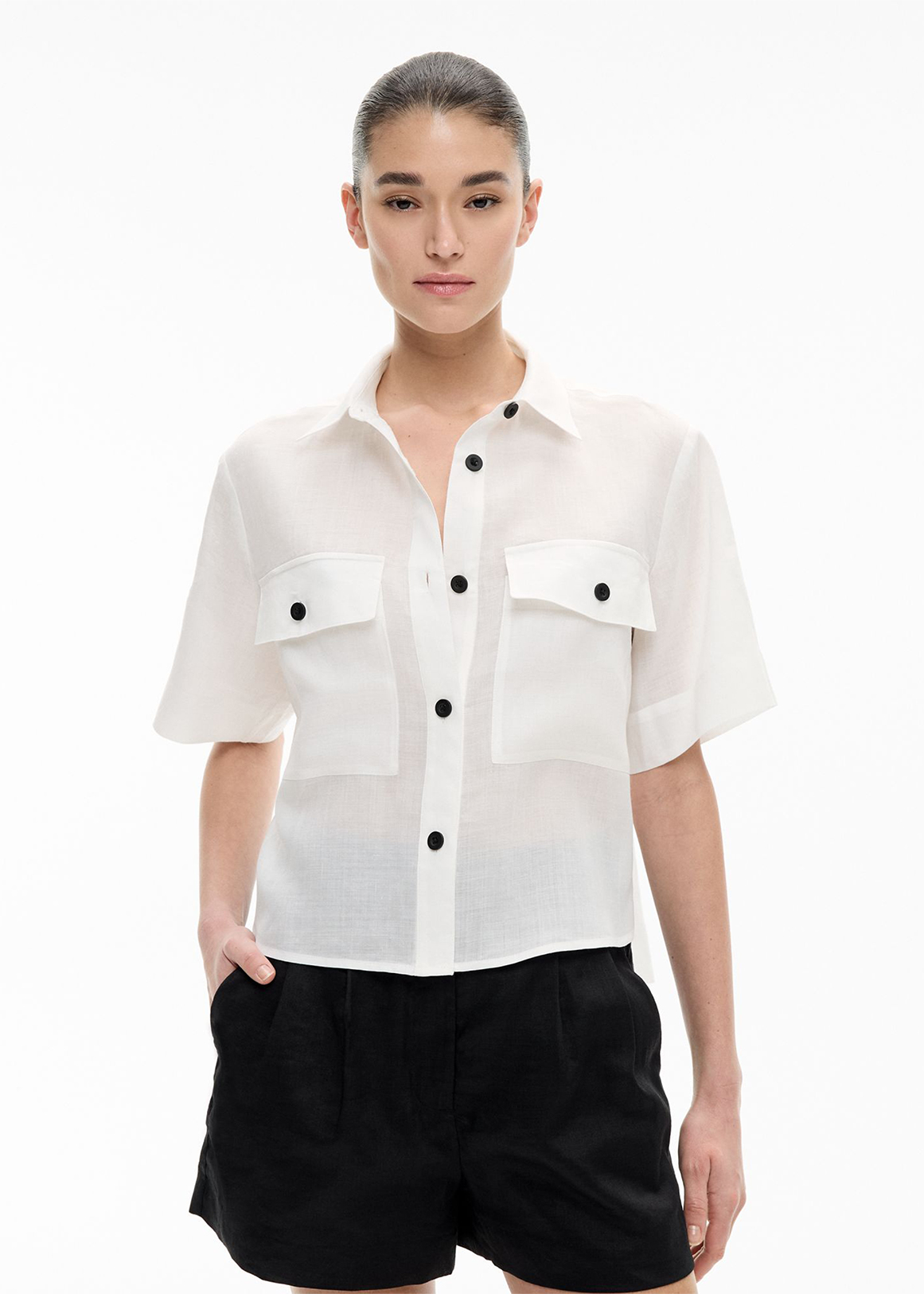 Short Sleeve Utility Pocket Shirt