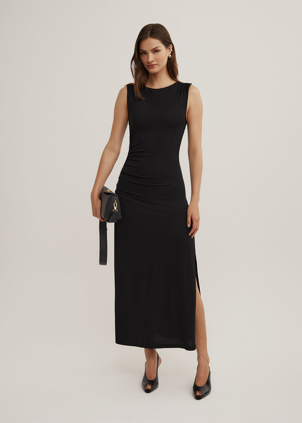Shoulder Gather Dress