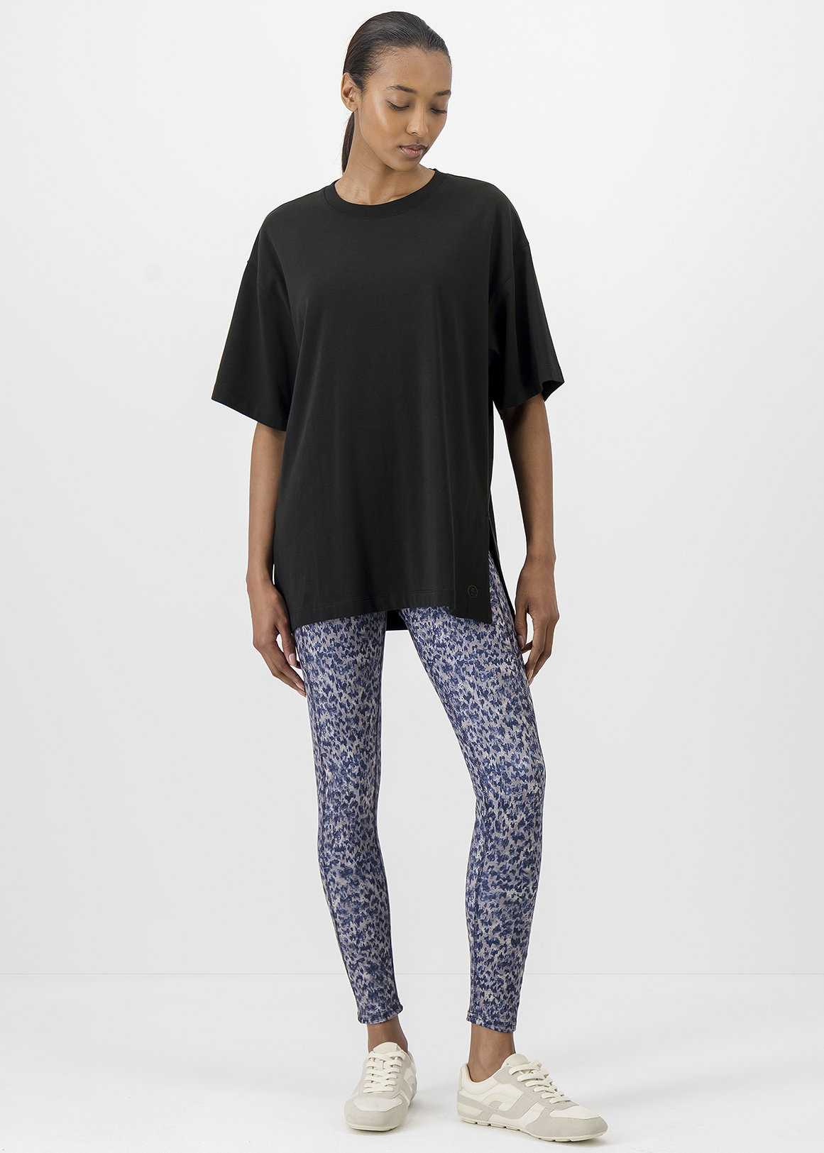 Side Slit Cotton T-shirt