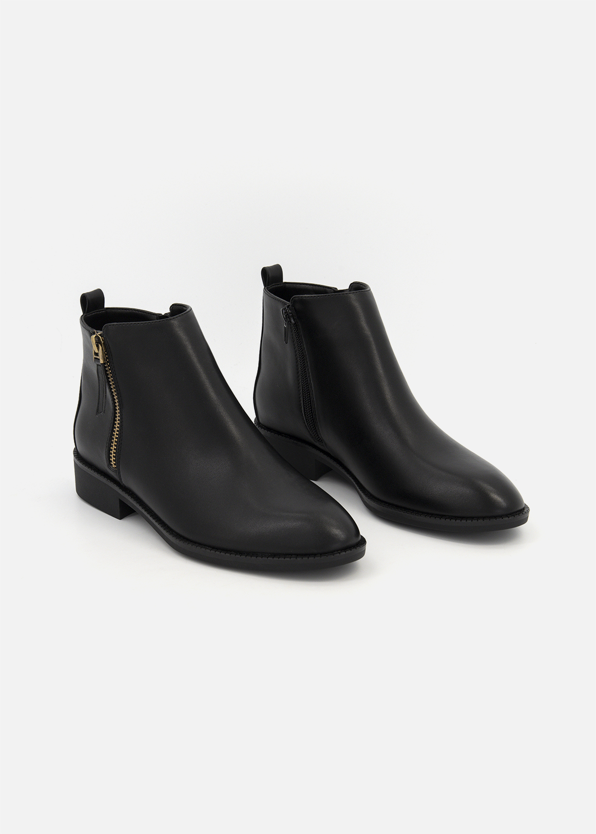 Side Zip Ankle Boots