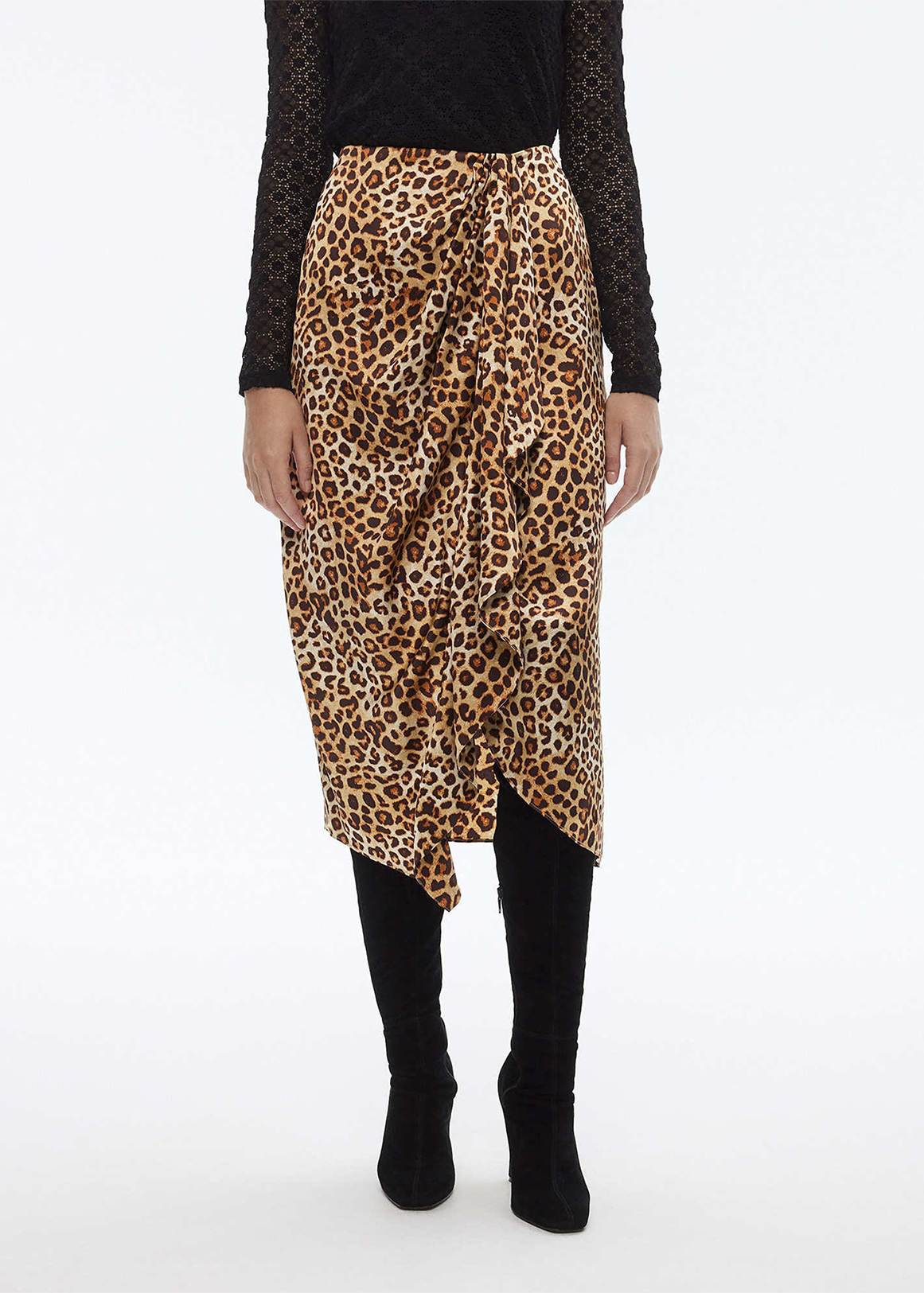 Silk Satin Ocelot Skirt | Woolworths.co.za