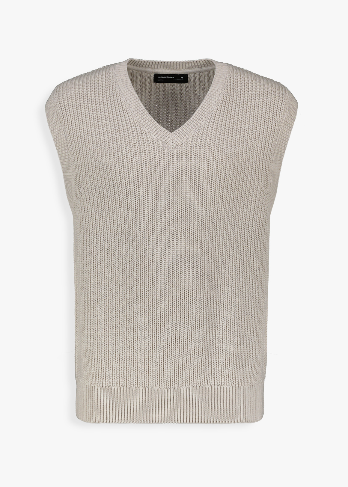 Sleeveless Cotton V-Neck Pullover | Woolworths.co.za