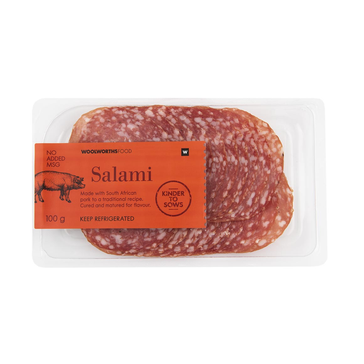 Sliced Salami 100 g | Woolworths.co.za