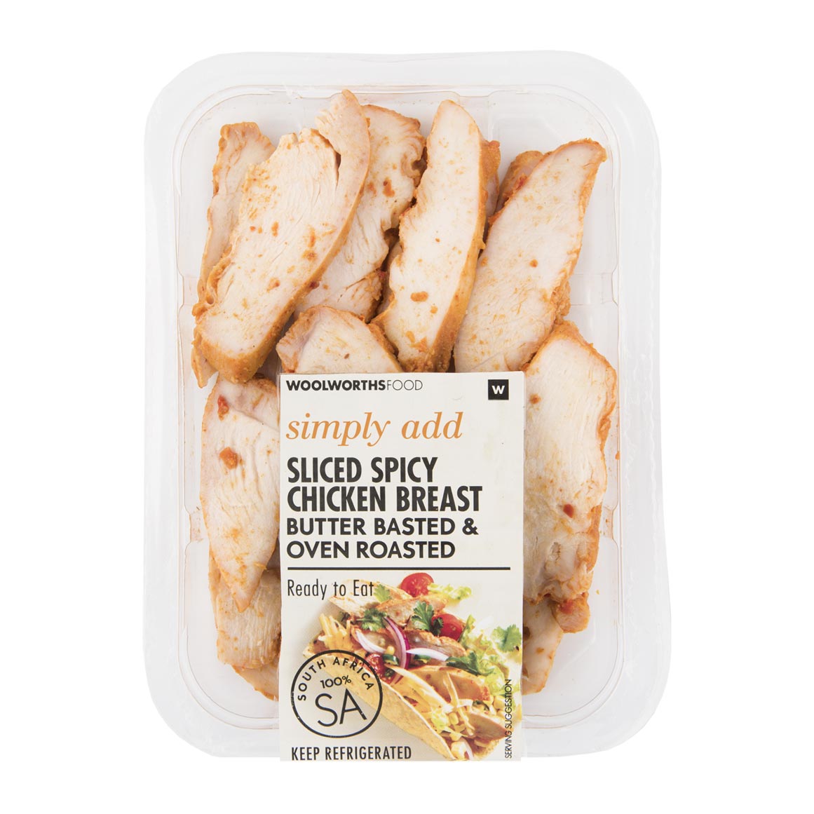 Sliced Spicy Butter Basted Chicken Breast 140 g