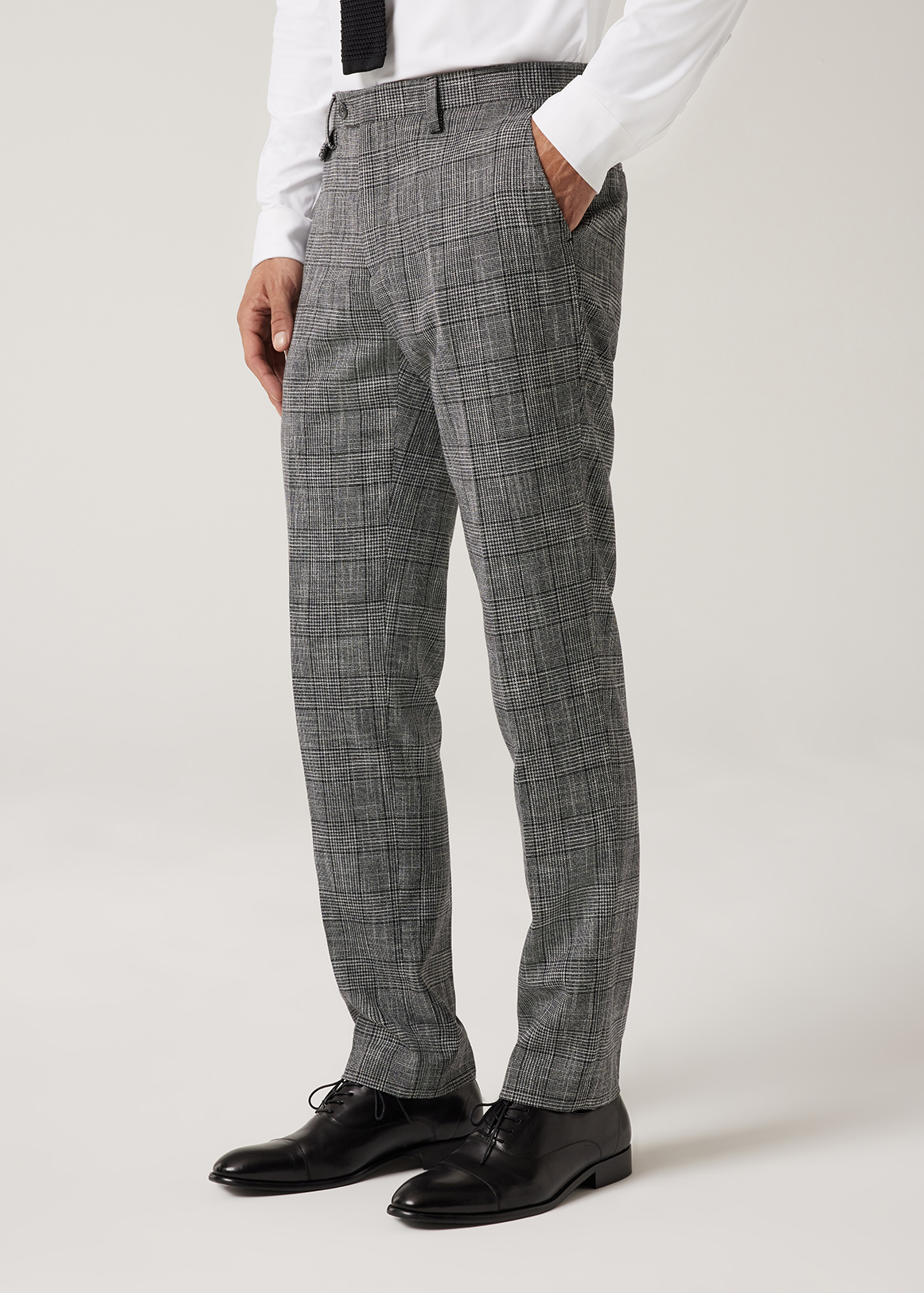 Slim Fit Check Tailored Pant