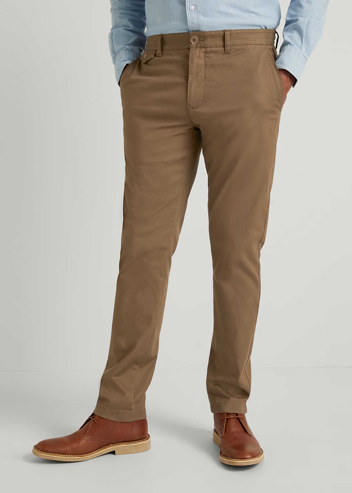 Slim Fit Cotton Dobby Pant | Woolworths.co.za