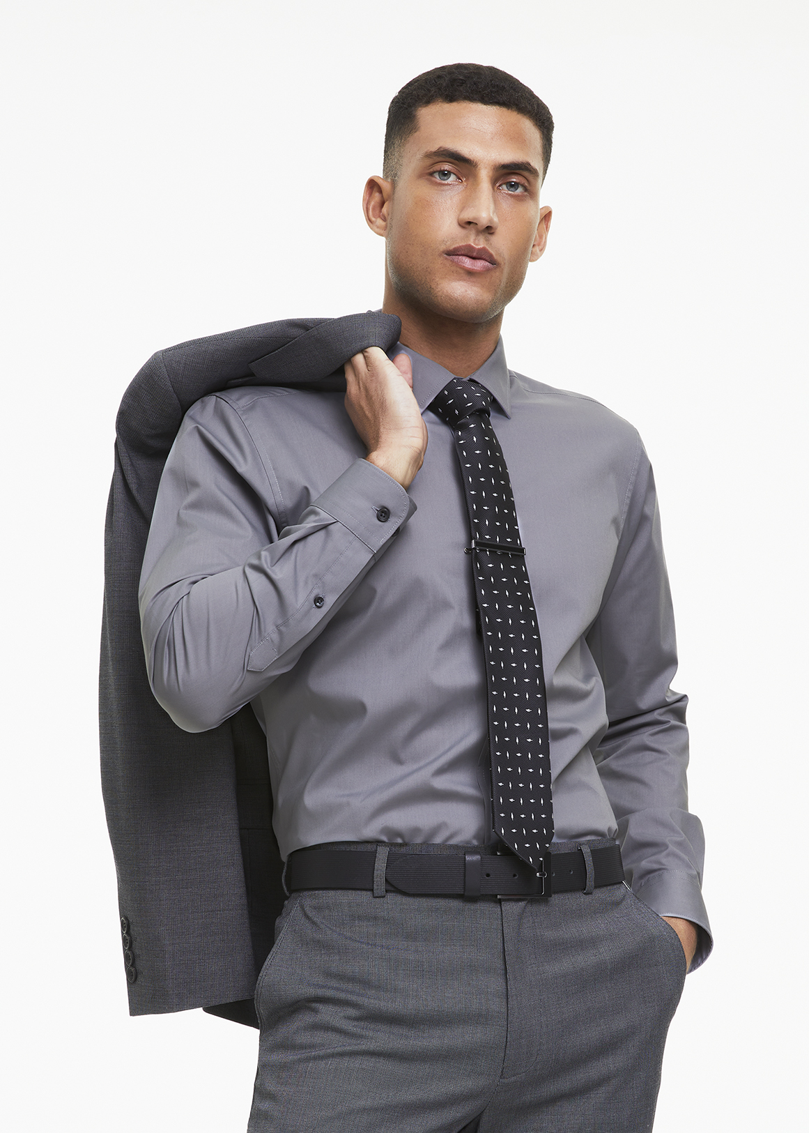 Slim Fit Cotton Rich Plain Shirt | Woolworths.co.za