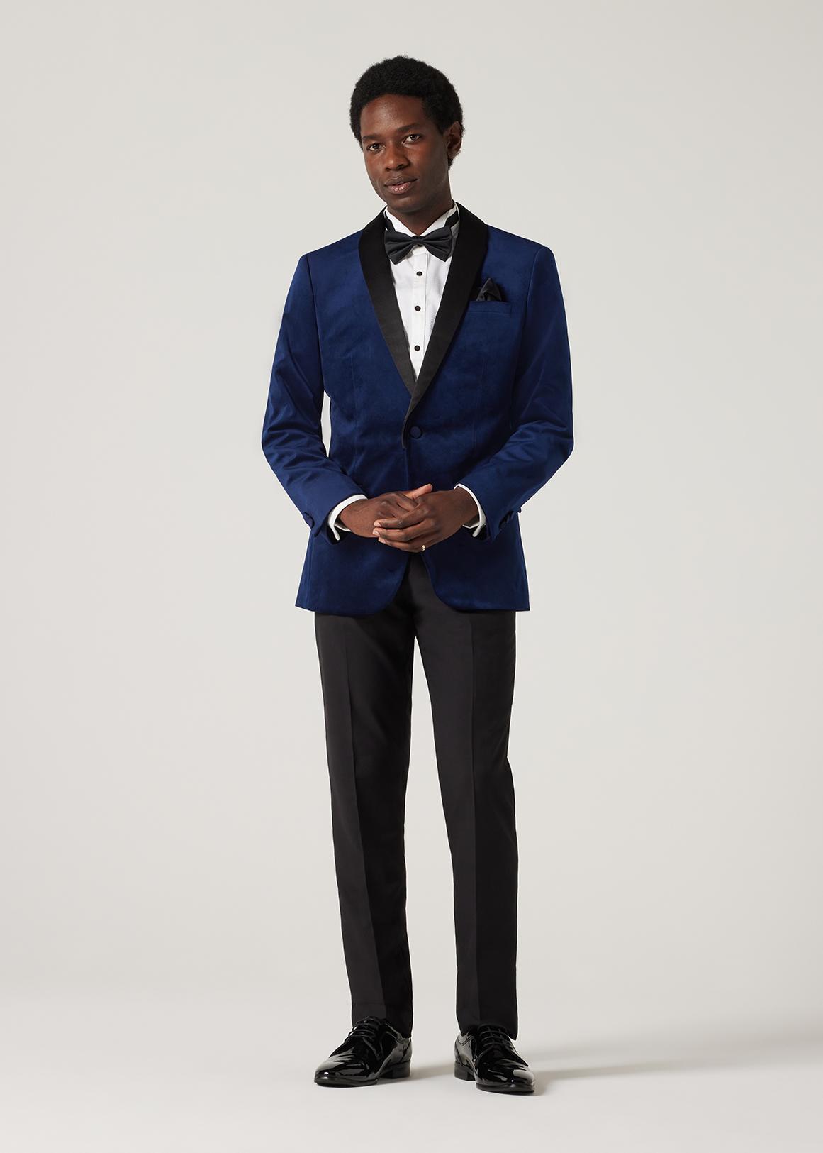 Slim Fit Detachable Shawl Collar Velvet Tuxedo Jacket Woolworths