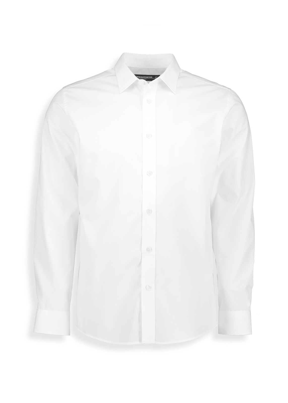 Slim Fit Easy Care Cotton Blend White Shirt